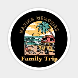 Family Trip - Beach Memories Magnet